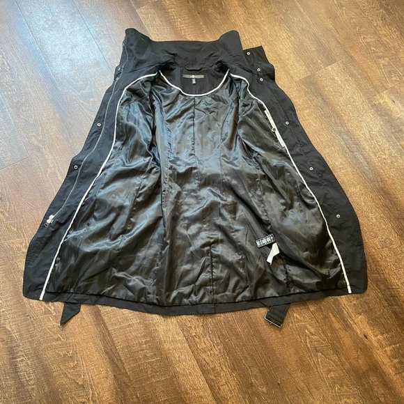 7 For All Mankind Belted Asymmetrical Trench Coat - Extra-Small - Picture 5 of 8